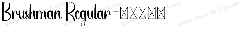 Brushman Regular字体转换